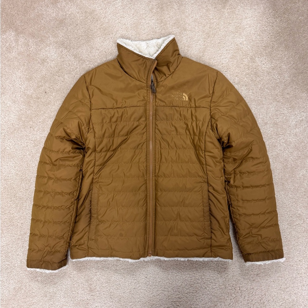 The North Face Girl’s mustard reversible Jacket